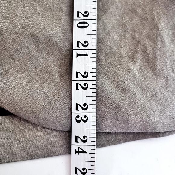 Zara Brown Tailored Blazer Suit Jacket Pleats Linen Blend size Medium - Picture 11 of 11